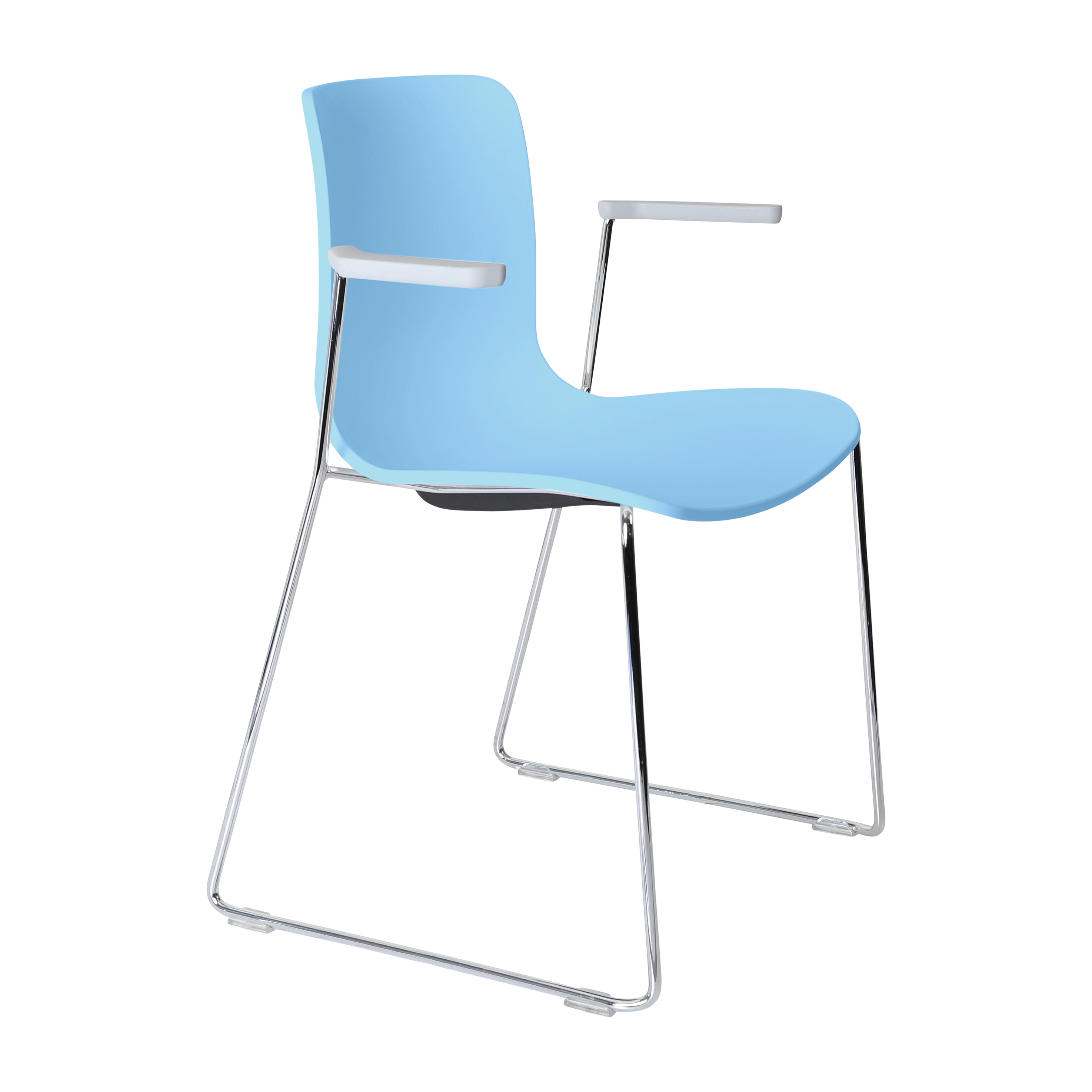 Acti Armchair (Pale Blue / Sled Base Arms)